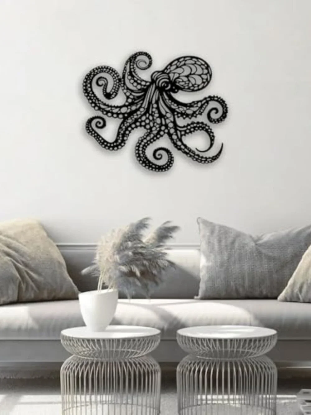 BRAND NEW Octopus Metal Wall Decor - Gothic Nautical Room